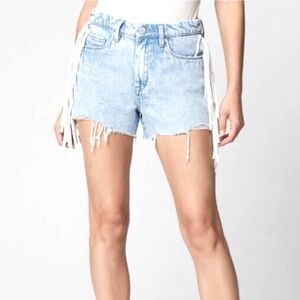Blank NYC | The Barrow Denim Fringe Shorts